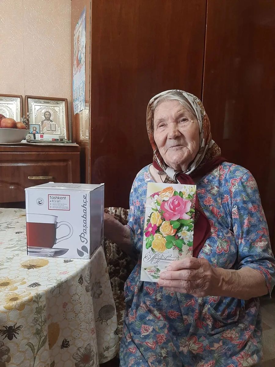 Поздравление тружеников тыла в городе Канаш