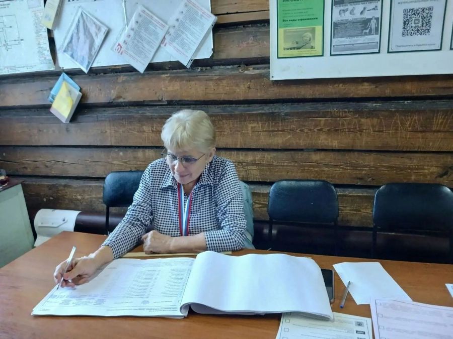 «Серебряный» волонтер Бородова Руфина много лет на выборах!
