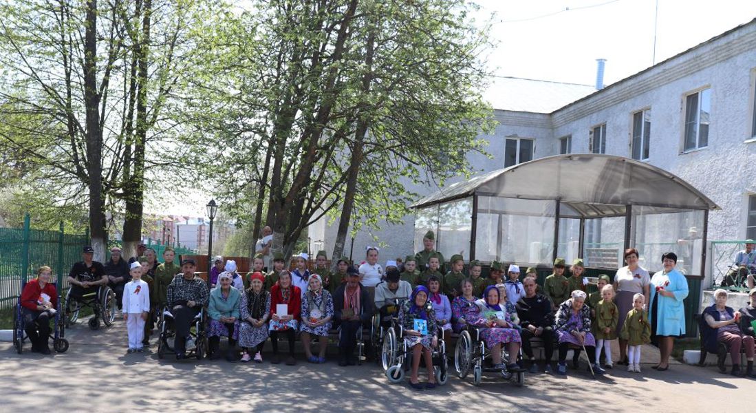 Воспитанники детского сада «Ягодка» выразили своё уважение и признательность детям войны.