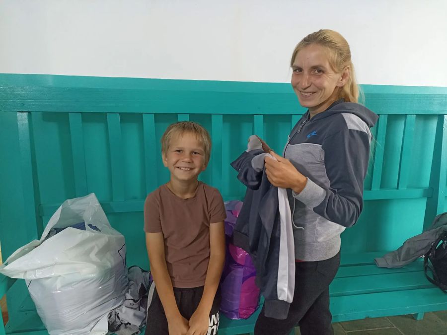 Вещевая помощь в центре социального обслуживания