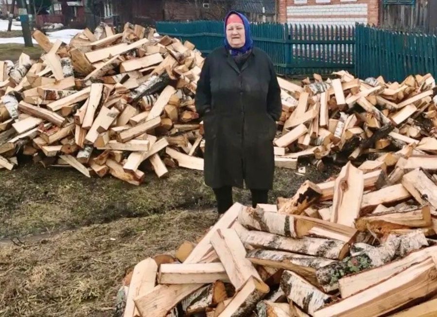Дрова для тепла и уюта: благотворительная помощь пенсионерам