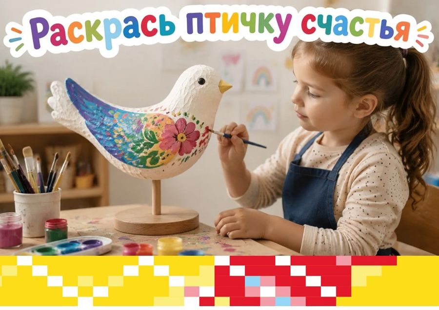 Мастер-класс «Раскрась птичку счастья»