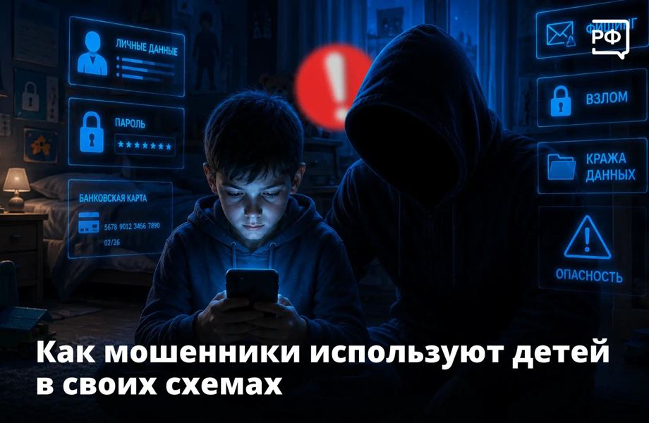 Кибермошенники используют детей в своих схемах