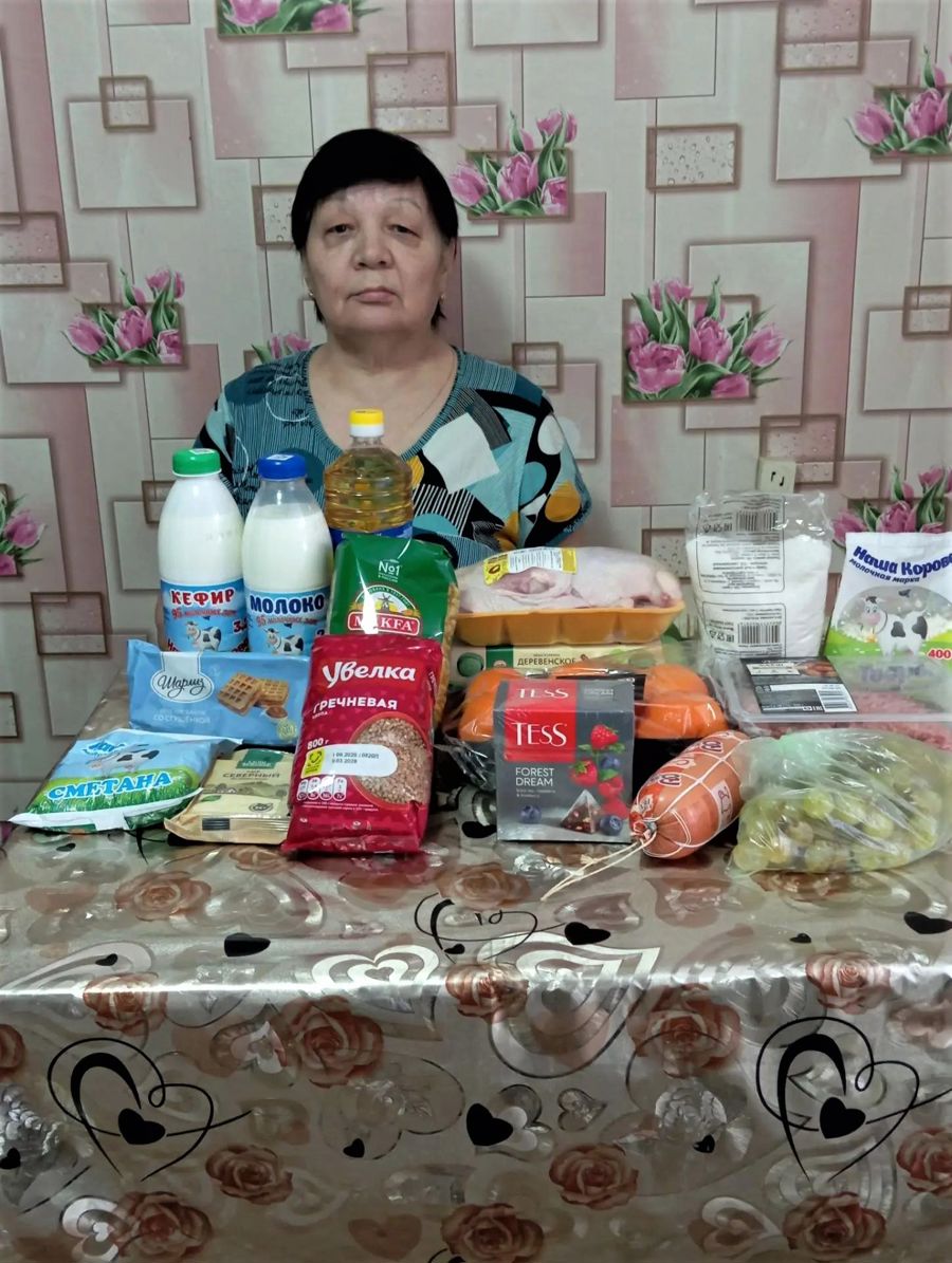Продуктовая помощь от фонда «Операция Бабушка»