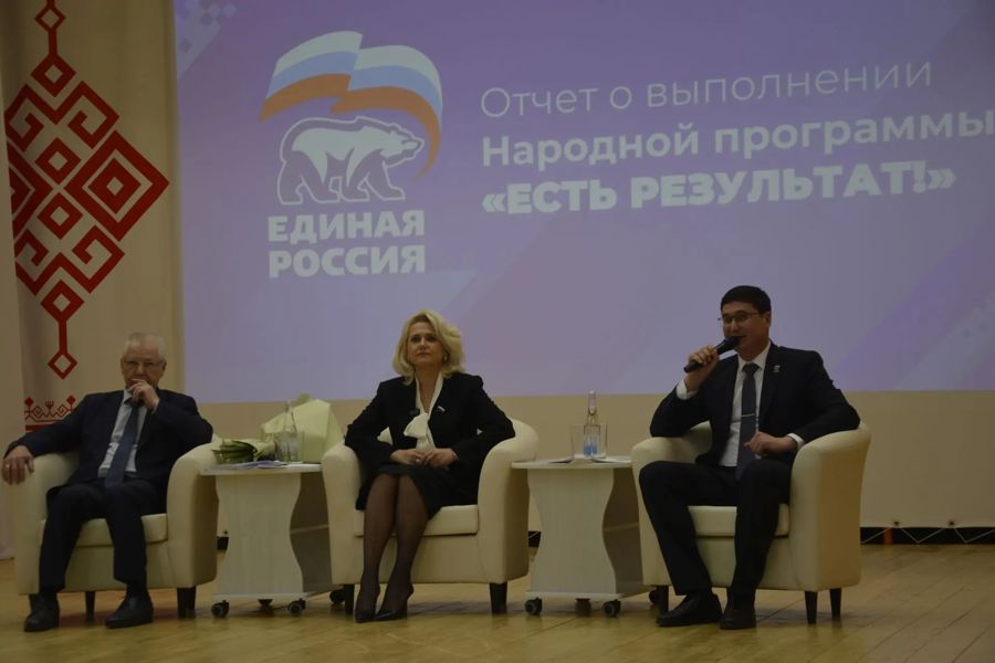 Депутат Госдумы РФ Алла Салаева в Моргаушской муниципальном округе с отчетом о выполнении народной программы «Есть результат»