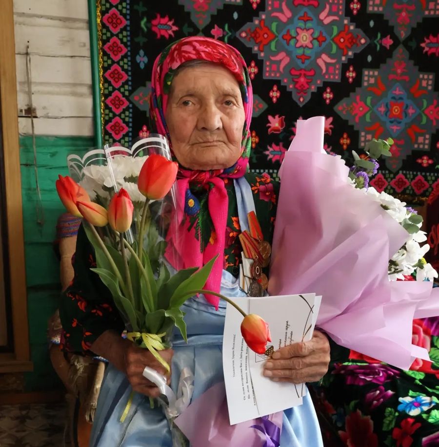 Жительница Комсомольского округа Дария Яковлевна Дьяконова отпраздновала свой 100-летний юбилей