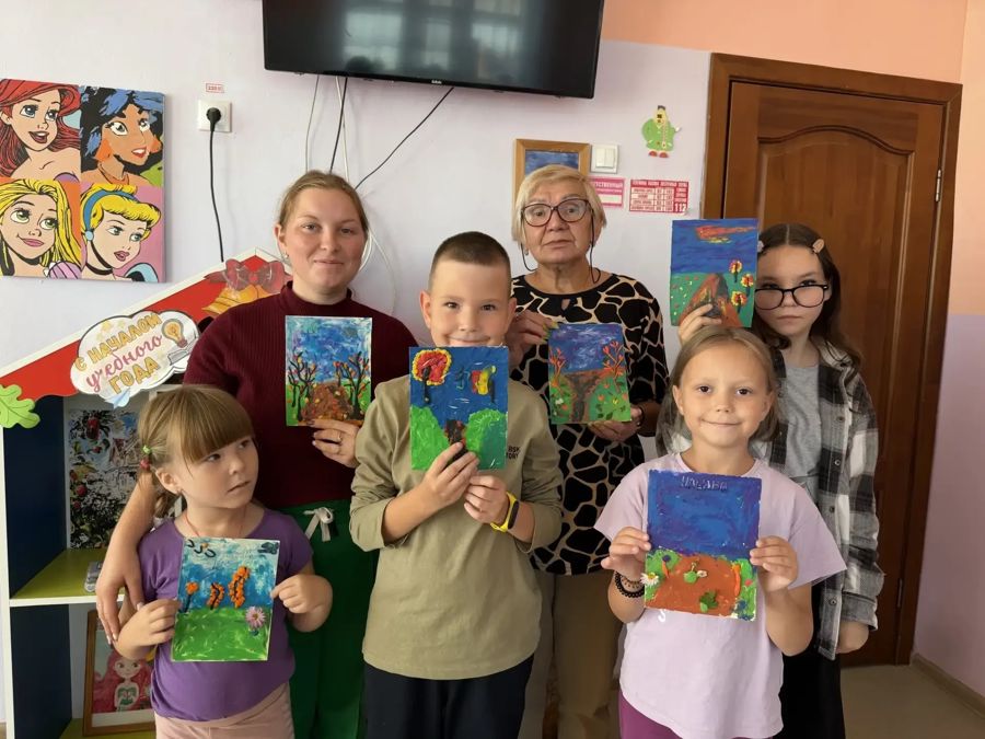 Пластинография «Осенний пейзаж»
